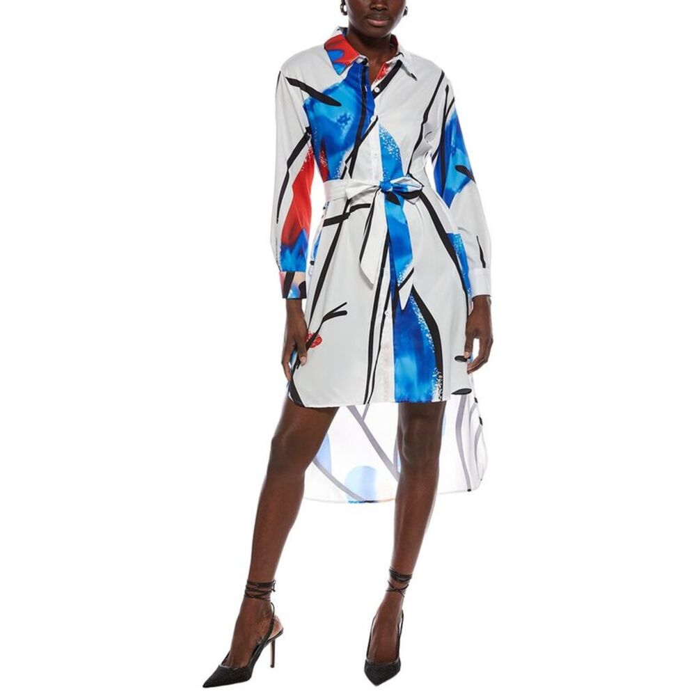 Nancy Yang Womens  Shirtdress, Blue